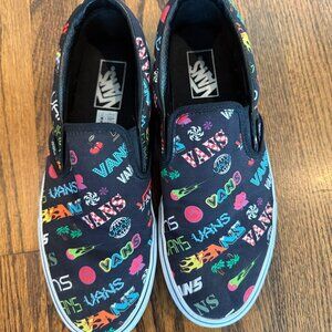 Vans print slip-ons, women's size 10.5